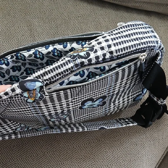 Vera Bradley Floral Checkered Sling Bag - Picture 8 of 9